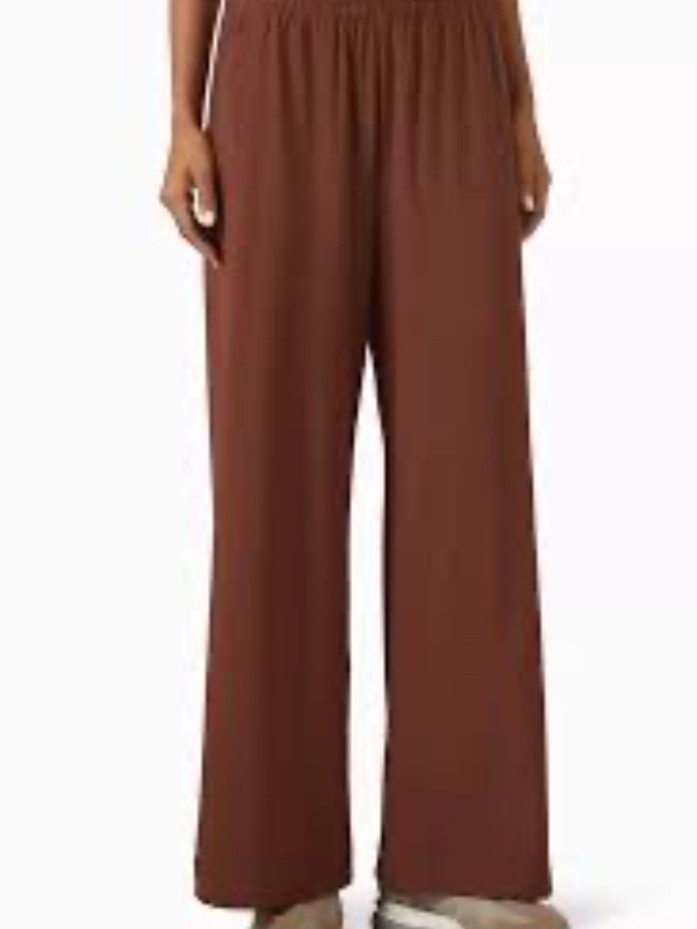 Vuori Villa Wideleg Pants in Burnt Sienna, Size M - Picture 2 of 8